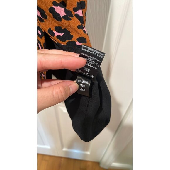 Sanctuary Womens Leopard Print Slip Dress Size 6 Mob Wife HOCO Coquette Feminine - Picture 8 of 13